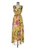 Assorted Brands 100% Polyester Tropical Yellow Cocktail Dress Size M - photo 1