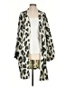 Susan Graver Animal Print Silver Cardigan Size S - photo 1