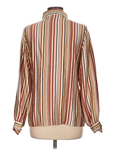 Central Park West Long Sleeve Silk Top (view 2)