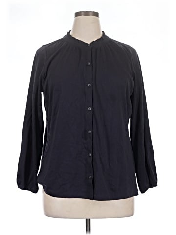 Lands' End 3/4 Sleeve Button-Down Shirt (view 1)