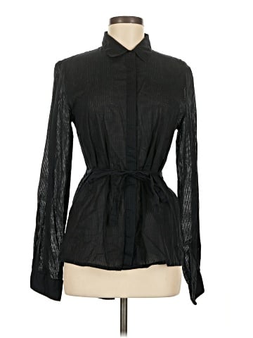 Essentials by ABS Long Sleeve Blouse (view 1)
