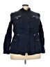 INC International Concepts 100% Linen Blue Jacket Size XXL - photo 1