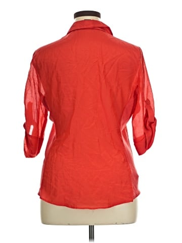 Ann Taylor Factory 3/4 Sleeve Button-Down Shirt (view 2)