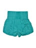 FP Movement 100% Polyamide Solid Teal Shorts Size S - photo 2