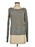 Moda International 100% Cotton Metallic Gray Pullover Sweater Size S - photo 1