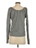 Moda International 100% Cotton Metallic Gray Pullover Sweater Size S - photo 2