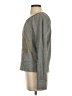 Moda International 100% Cotton Metallic Gray Pullover Sweater Size S - photo 5