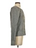 Moda International 100% Cotton Metallic Gray Pullover Sweater Size S - photo 4