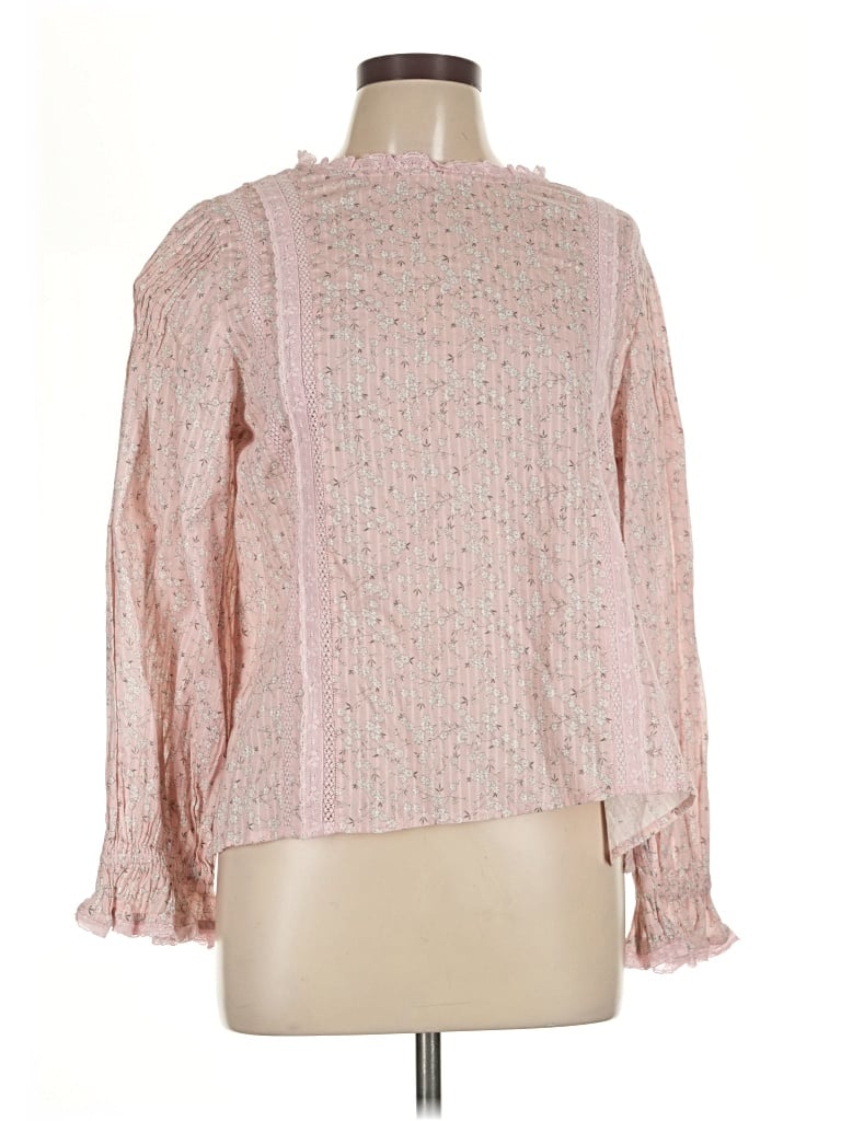 Loveshackfancy Long Sleeve Blouse In Pink
