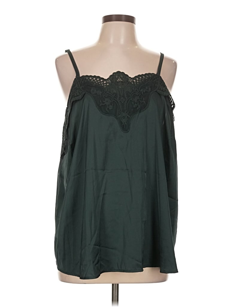 Torrid Sleeveless Blouse In Green
