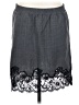 Falcon & Bloom 100% Silk Gray Silk Skirt Size S - photo 1