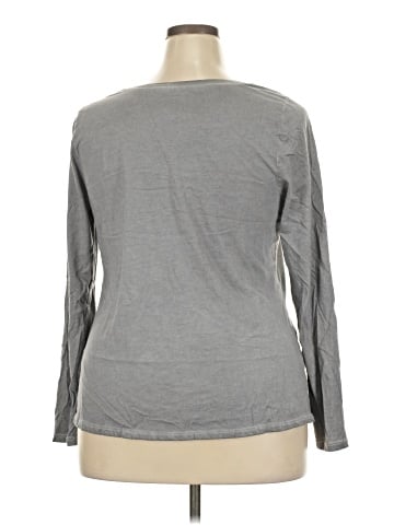 Lane Bryant Outlet Long Sleeve Henley (view 2)