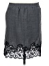 Falcon & Bloom 100% Silk Gray Silk Skirt Size S - photo 2