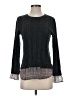 Elle 100% Acrylic Plaid Black Pullover Sweater Size S - photo 1