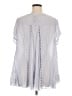 Johnny Was 100% Rayon Gray Short Sleeve Blouse Size XL - photo 2