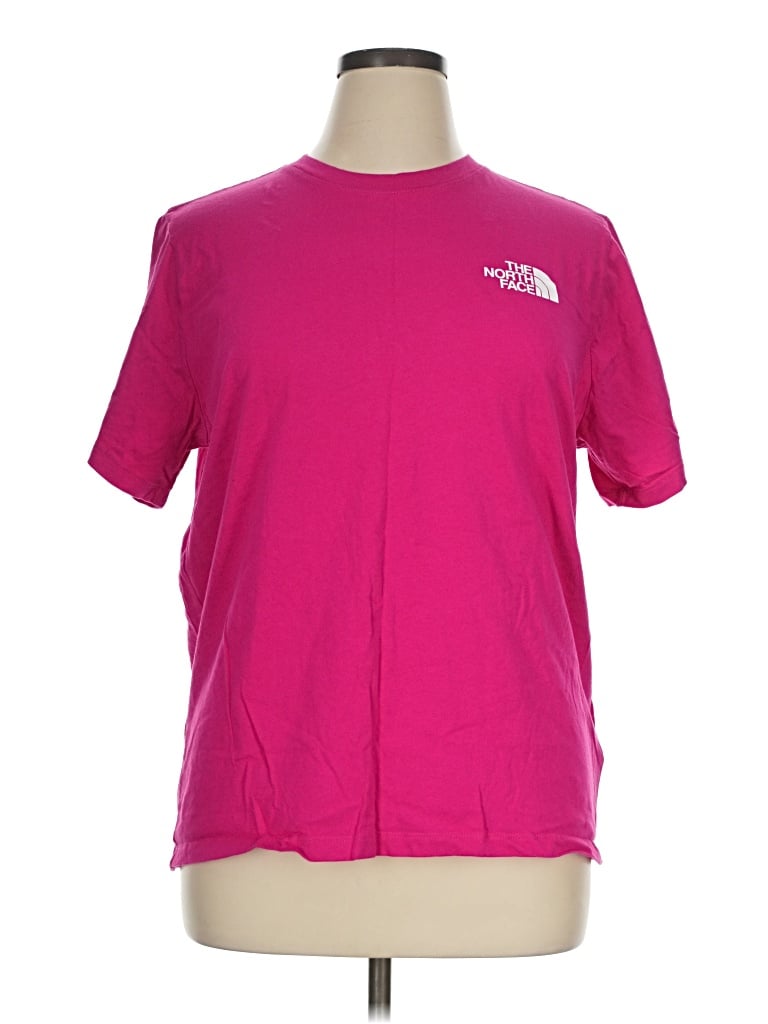 Pre-owned The North Face Short Sleeve T-shirt In Pink