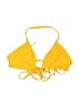 Vitamin A 100% Polyester Yellow Orange Swimsuit Top Size S - photo 1