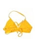 Vitamin A 100% Polyester Yellow Orange Swimsuit Top Size S - photo 2