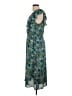 DR2 100% Polyester Paisley Teal Casual Dress Size L - photo 5