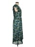 DR2 100% Polyester Paisley Teal Casual Dress Size L - photo 4