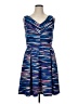 Attention Stripes Blue Cocktail Dress Size XL - photo 1