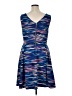 Attention Stripes Blue Cocktail Dress Size XL - photo 2