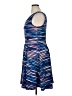Attention Stripes Blue Cocktail Dress Size XL - photo 5