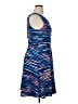 Attention Stripes Blue Cocktail Dress Size XL - photo 4