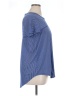 NY Collection 100% Polyester Blue Short Sleeve T-Shirt Size 1X - photo 4
