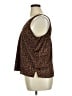 Old Navy 100% Polyester Brown Sleeveless Blouse Size XL - photo 5
