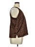 Old Navy 100% Polyester Brown Sleeveless Blouse Size XL - photo 4