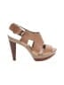 MICHAEL Michael Kors 100% Leather Tan Heels Size 8 - photo 1