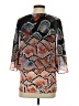 Coco Bianco 100% Polyester Orange 3/4 Sleeve Blouse Size S - photo 2
