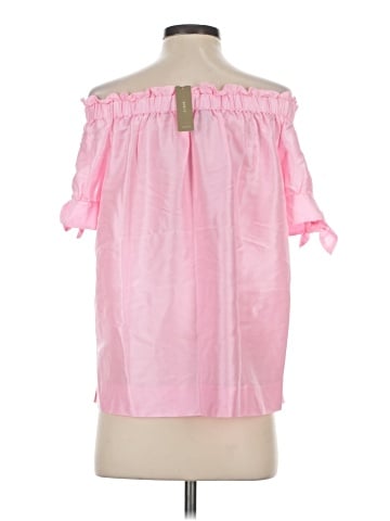 J.Crew Short Sleeve Silk Top (view 2)