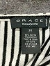 Grace Chevron-herringbone Silver 3/4 Sleeve Blouse Size 3X - photo 7