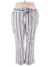 Woman Within Stripes White Casual Pants Size 26 - photo 1