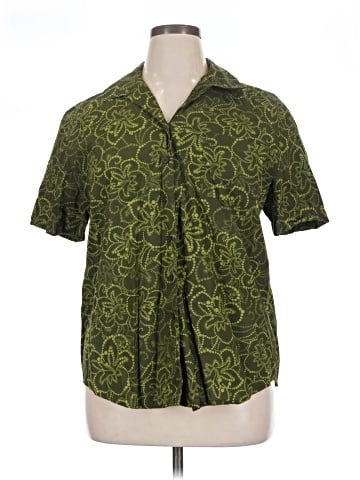 Karen Scott Sport Short Sleeve Button-Down Shirt (view 1)