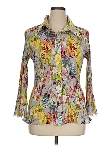 Essentials by Milano 3/4 Sleeve Blouse (view 1)