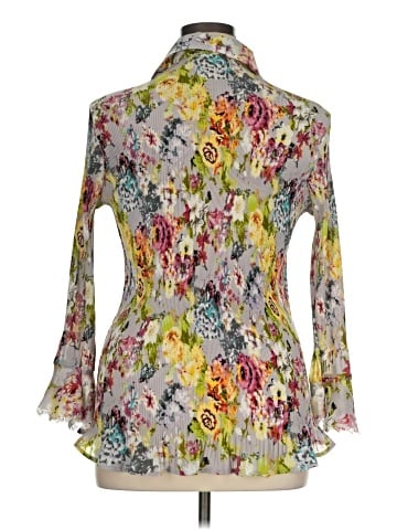 Essentials by Milano 3/4 Sleeve Blouse (view 2)