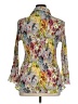 Essentials by Milano 100% Polyester Floral Yellow 3/4 Sleeve Blouse Size 1X - photo 2