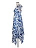 Alexis 100% Polyester Print Blue Cocktail Dress Size XS - photo 5