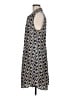 CAbi 100% Polyester Print Blue Casual Dress Size M - photo 5