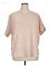 Zenana Tan Short Sleeve Blouse Size XL - photo 1