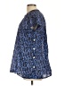 Rungolee Blue Short Sleeve Blouse Size L - photo 5
