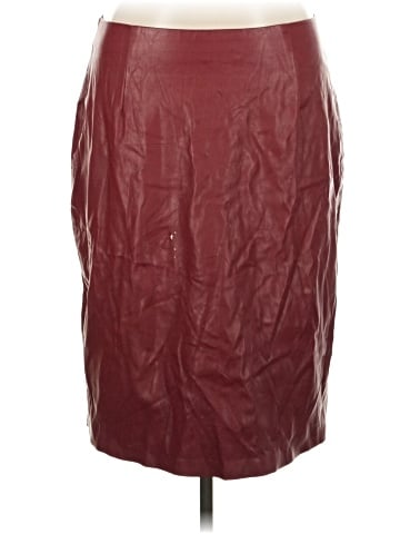 ELOQUII Faux Leather Skirt (view 1)