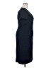 Brass Solid Blue Casual Dress Size XL - photo 4