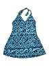 Islander Print Blue Swimsuit Cover Up Size 10 - photo 1