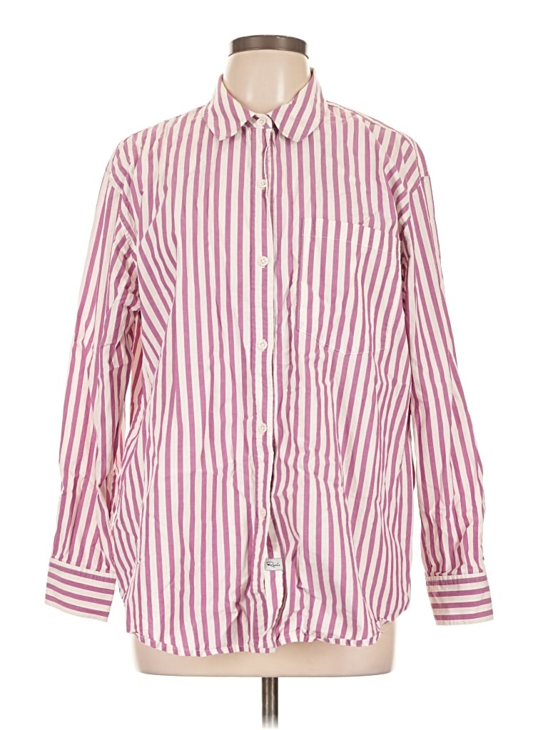 Pre-owned Rails Long Sleeve Button Down Shirt In Pink