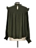 Glam 100% Polyester Green Long Sleeve Blouse Size L - photo 2