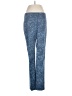 J.Jill Animal Print Blue Active Pants Size 6 (tall) - photo 1